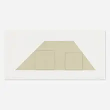 Robert Mangold, Untitled (from A Book of Silk Screen Prints - Multiple Panel Paintings portfolio), 1992, screenprint in colors on Fabriano Cotton