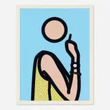 Ruth with Cigarette 3 by Julian Opie, 2005, Lambda print in colors on Fujicolor digital archival paper, sold May 2025