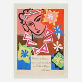 Madame de Pompadour reçoit le mardi 20 novembre 1951 au Pavillon de Marsan à 22 heures by Henri Matisse, 1951, lithograph in colors, sold May 2025