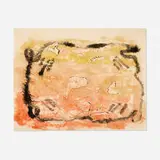 Milton Avery, Untitled (Shoals & Rocks), 1950, oil on monotype