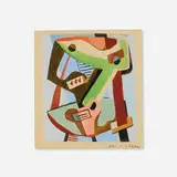 Louis K. Stone, One Man Band, gouache and watercolor on paper