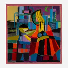 Werner Drewes, Untitled, 1958, oil on paper
