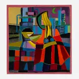 Werner Drewes, Untitled, 1958, oil on paper