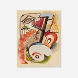Louis K. Stone, The Evolution of Lovliness, watercolor on paper