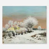 Clarence Carter, Landscape Winter, 1947, oil on canvas