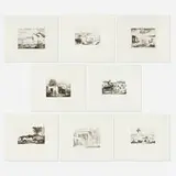 Bror Julius Olsson Nordfeldt, Santa Fe Etchings, 1977, etching on BFK Rives