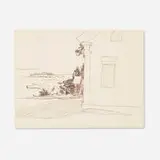 Fairfield Porter, Farmhouse, Harbor (double-sided)