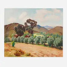 Louise Everett Nimmo, Old California Ranch, c. 1928, oil on canvas
