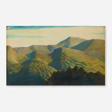 Rockwell Kent, Summer Landscape, c. 1935, pastel on paper