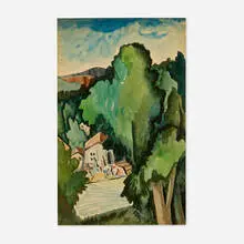 Béla Kádár, Untitled, c. 1945, watercolor on paper