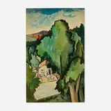 Béla Kádár, Untitled, c. 1945, watercolor on paper