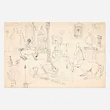 John Graham, Untitled (#G-17) (Daily Scenes with Centaur)