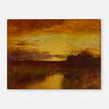Bruce Crane, Landscape at Dusk