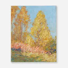 George Sotter, Tree Scape, oil on board