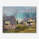 Alfred Nunamaker, Stockton, New Jersey, oil on canvas board