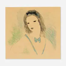 Marie Laurencin, Jeune fille, crayon on paper