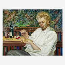 Macena Barton, Surrealist Painting, oil on canvas