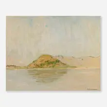 William Langson Lathrop, Long Island Landscape, 1937, oil on Masonite