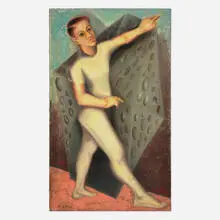 Terry Saul, Self Portrait, oil on canvas