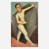 Terry Saul, Self Portrait, oil on canvas