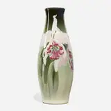Claude Leffler for Weller Pottery, Eocean vase with orchids