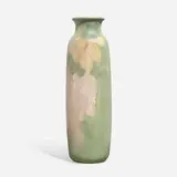 Albert Haubrich for Weller Pottery, Rare Matt Louwelsa vase with woodbine