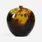 Charles J. Dibowski for Weller Pottery, Aurelian vase with Asiatic lilies