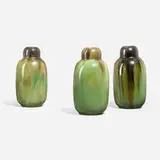 Fulper Pottery, Collection of three double-gourd vases