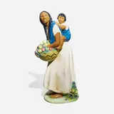 F. Luis Mora for Cowan Pottery, Mexican Flower Vendor