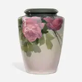 Sarah McLaughlin for Weller Pottery, Eocean Rose vase with roses