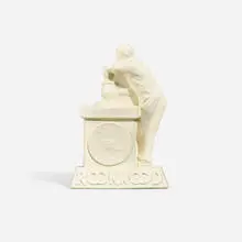 Rookwood Pottery, Rare figural advertising sign, 1954, cast bisque ceramic