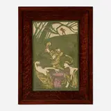 Richard Freiwald Pottery, Witches from Macbeth (plaque), c. 1995, carved and glazed earthenware