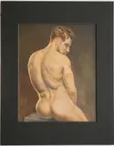 Rickie du Burke, Untitled, At Rest, [LGBTQ+ INTEREST] Acrylic on paper