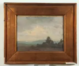 Mid-September Landscape by Continental School, Oil on board, sold Dec 2022
