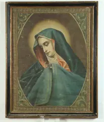 Italian School, Our Lady of Sorrows, Mixed media on cloth