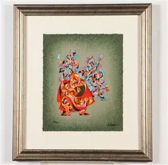 Anatol Krasnyansky, Musicians, Ink signed lower right hand corner