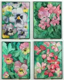 Elizabeth Akins, Untitled, Four Watercolor Studies, 2008
