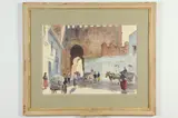 John Lavalle, Moorish Gate, Watercolor on paper