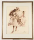 Joan Erbe, Sepia Taffeta, Watercolor