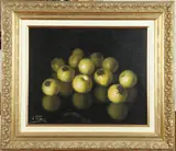 J. Ros, Apples, Oil on canvas