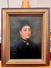 William Henry Lippincott, Portrait of Mrs, Oil on canvas