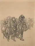 Théophile Steinlen, L'Exode (The Exodus)