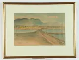 Vietnamese School, View of Hoa Binh Province, Ink titled and dated left hand corner