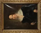 Lady with Diamond Earrings, (For restoration) by Italian School, Oil on canvas, sold Feb 2023