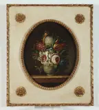 Bouquet of Flowers by Continental School, Oil on board, sold Feb 2023