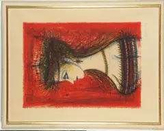 Jean Carzou, Untitled, 1959, Limited edition lithograph in colors numbered 17