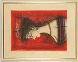 Jean Carzou, Untitled, 1959, Limited edition lithograph in colors numbered 17