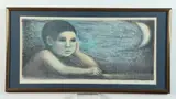 Fanny Rabel, Pensive Boy, Limited edition lithograph numbered 207