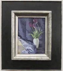 Sarah Sedwick, Purple Tulips, circa 2012, Oil on Canvas
