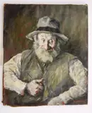 Henrik Major, Old Man Smoking Pipe